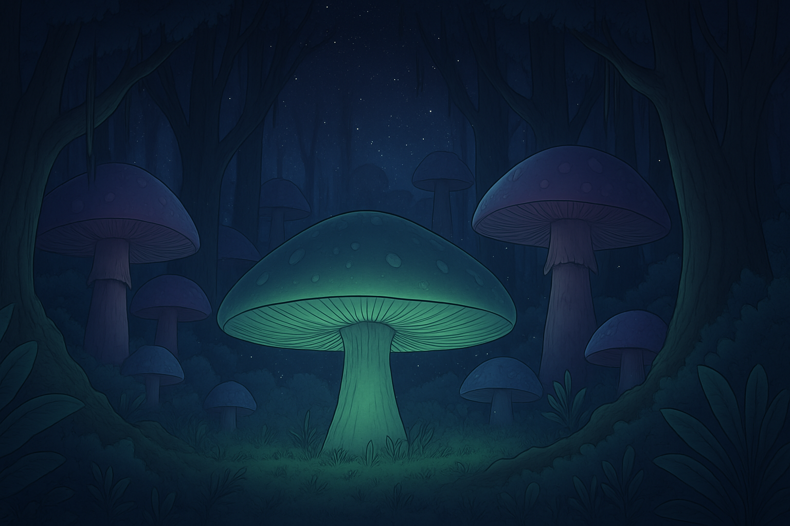 Mystical Forest Background